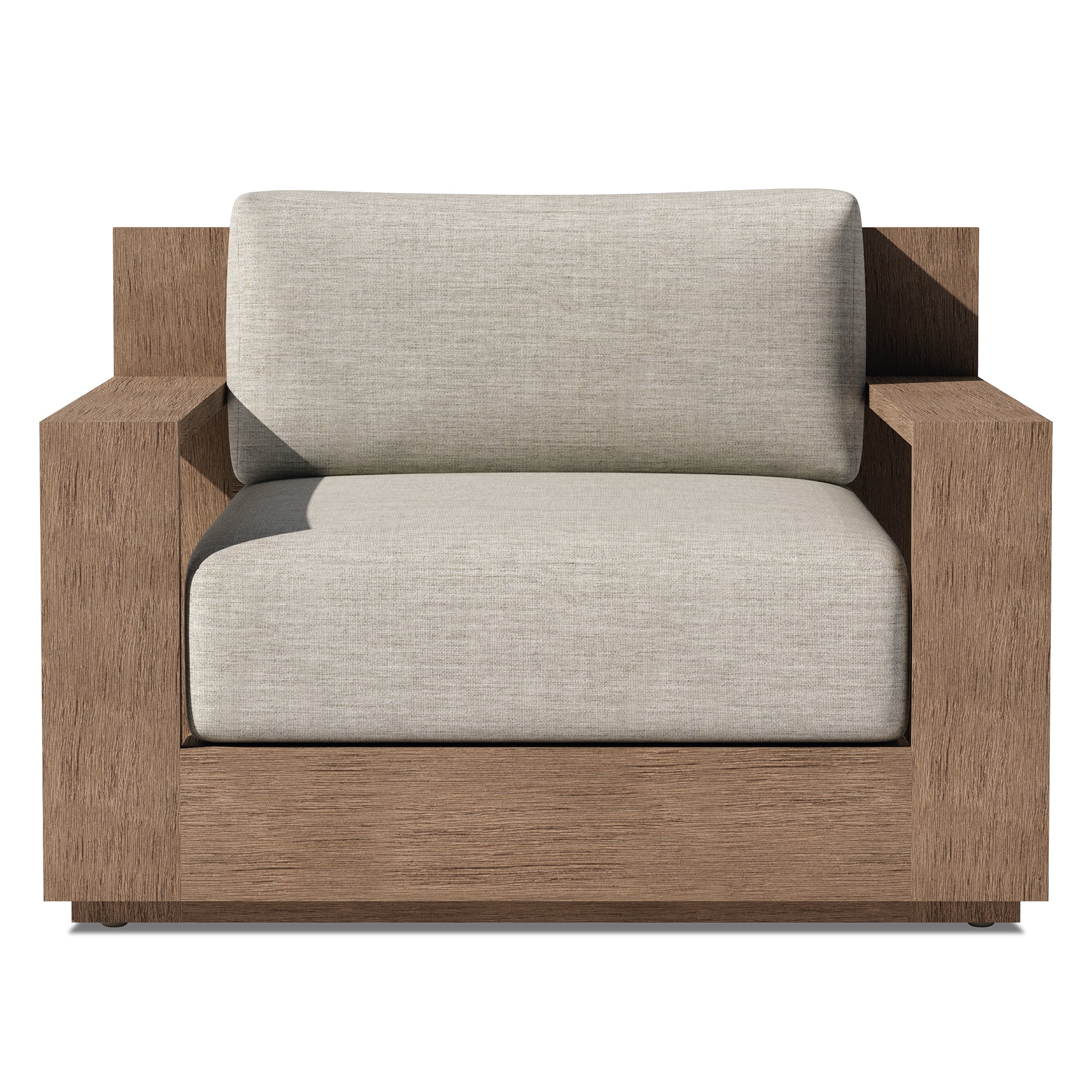 Weathered Teak, Sunbrella Canvas Granite