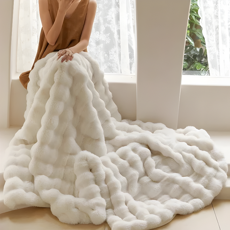 Faux-Fur Throw Blanket
